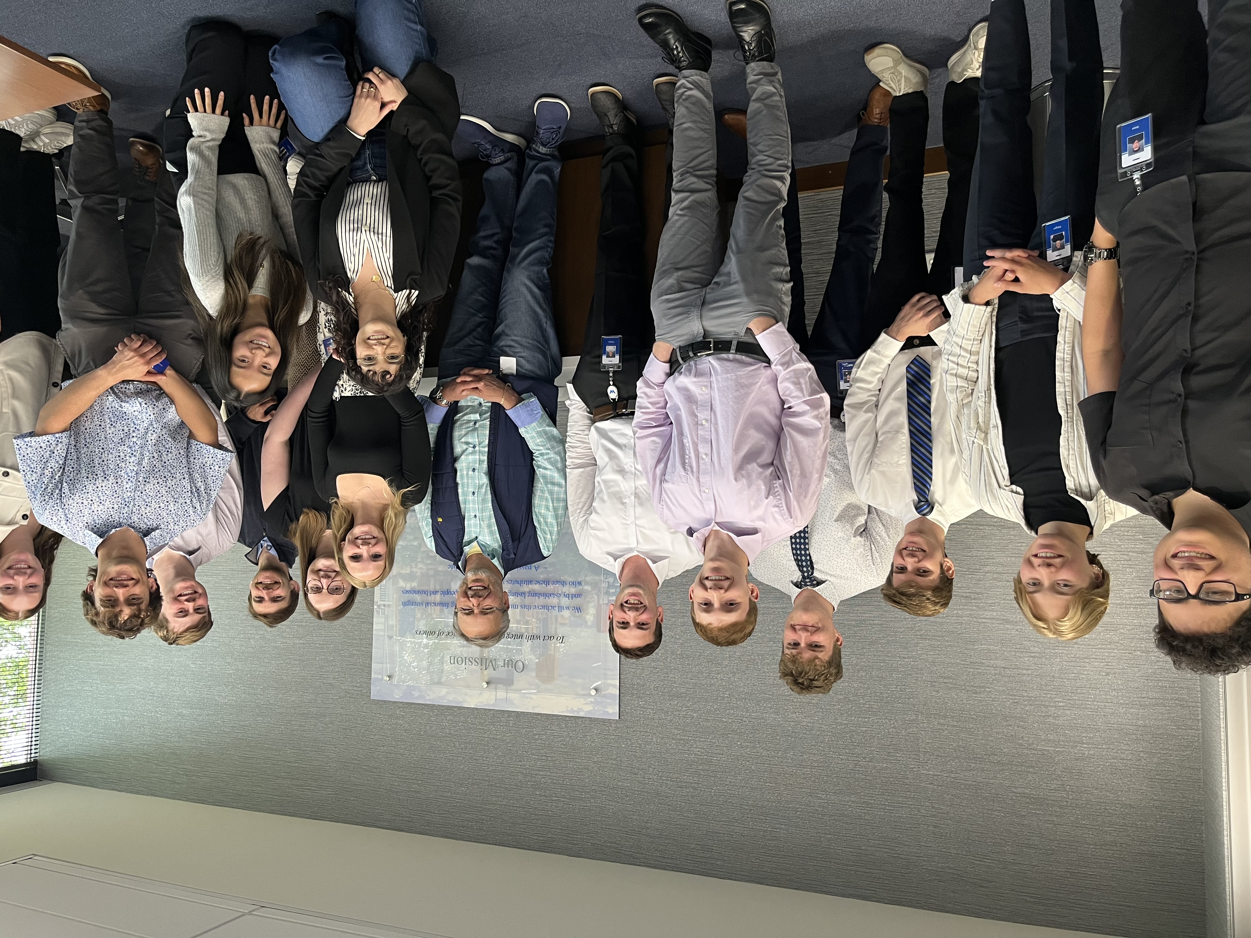 A group of 2024 summer interns with President and CEO, Rick Long.