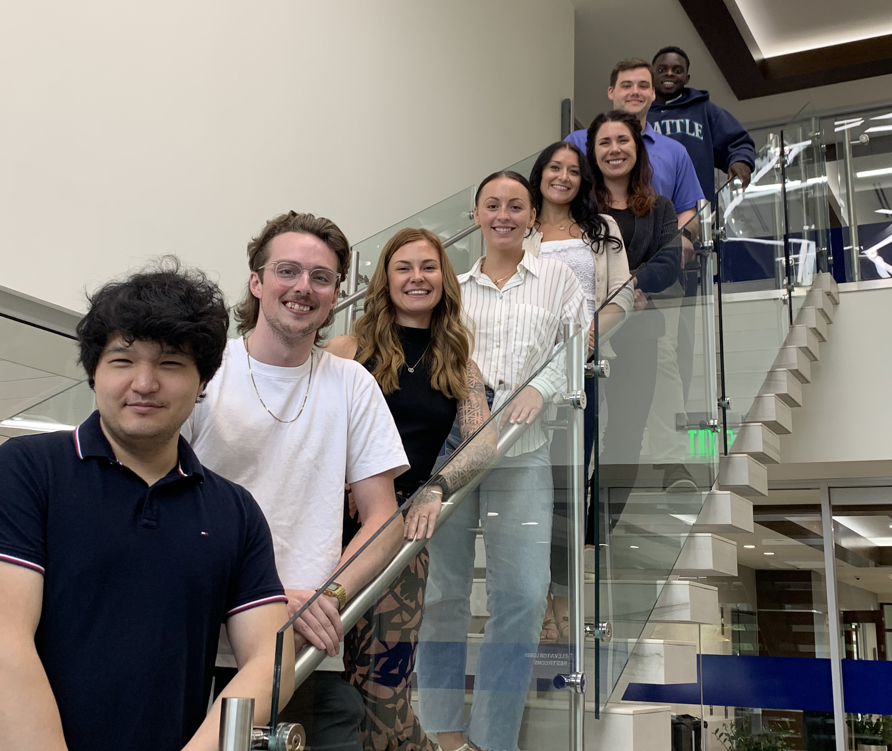A group of 2024 summer interns with President and CEO, Rick Long.