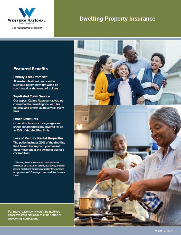 Dwelling Property Insurance Flyer