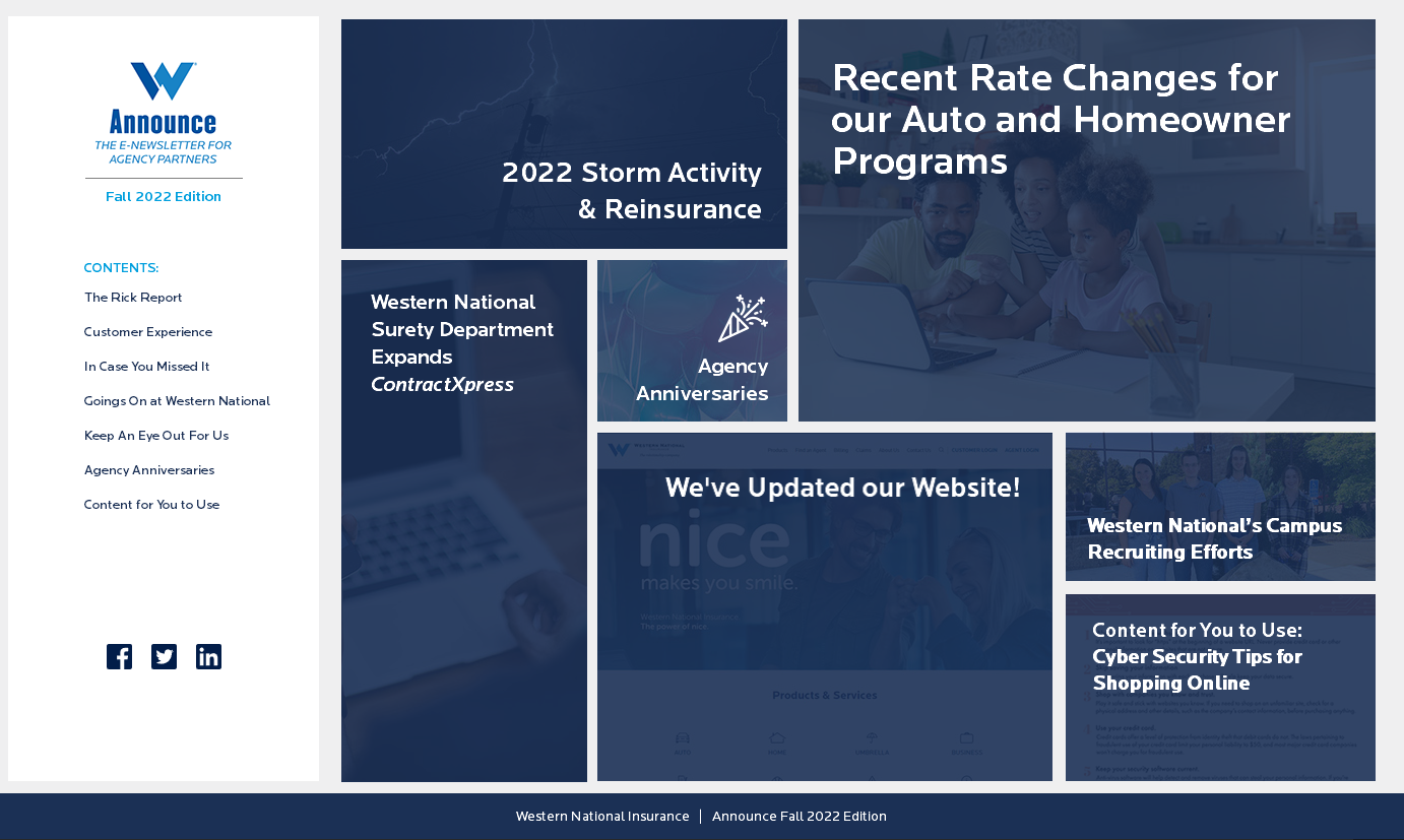Screenshot of the Announce homepage.