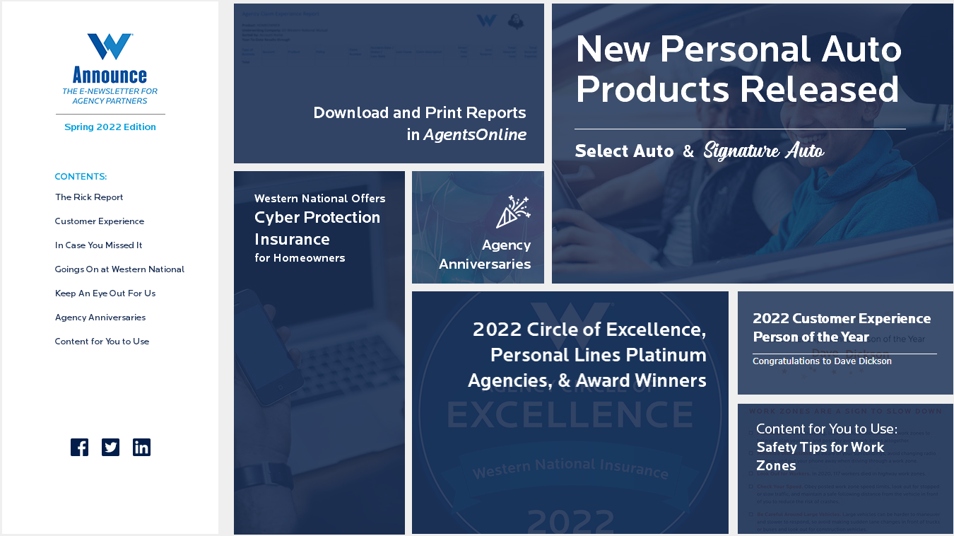 Screenshot of the Announce homepage.