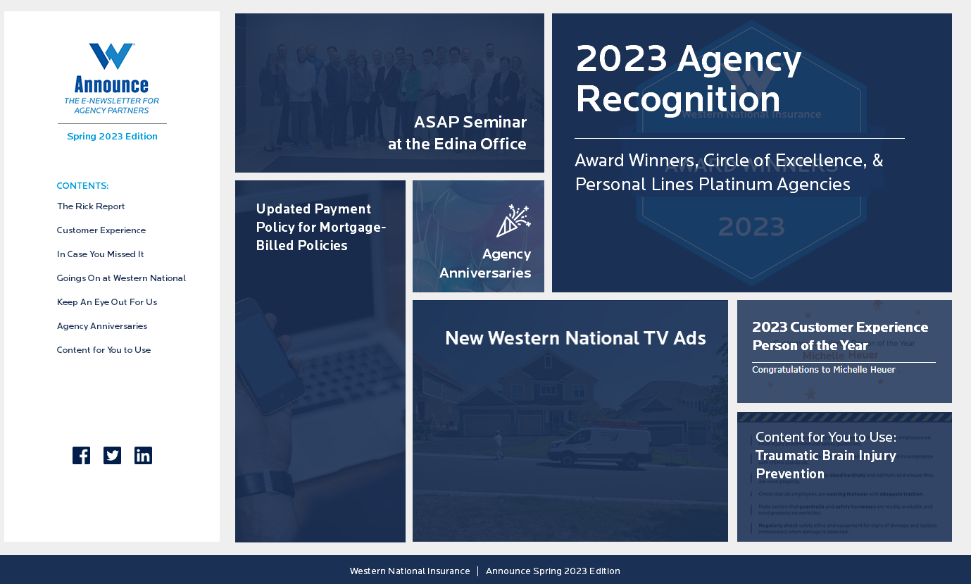 Screenshot of the Announce homepage.