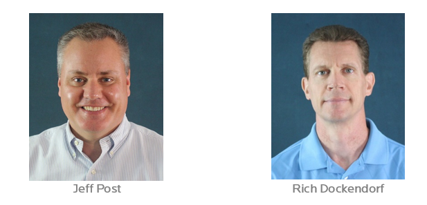 Photos of Jeff Post and Rich Dockendorf, respectively.