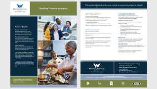 Dwelling property insurance flyer cover