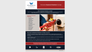 Equipment breakdown flyer cover