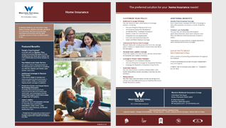 Home insurance flyer cover