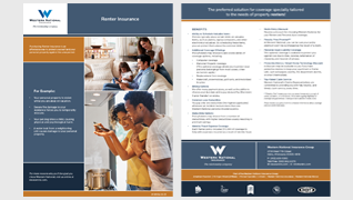 Renter insurance flyer cover