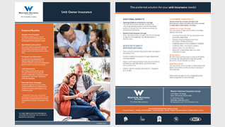 Unit owner insurance flyer cover